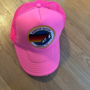 Aviator Nation Bright Pink Trucker Hat